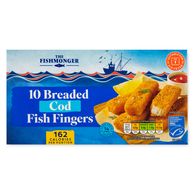 Breaded Cod Fish Fingers 300g 10 Pack The Fishmonger